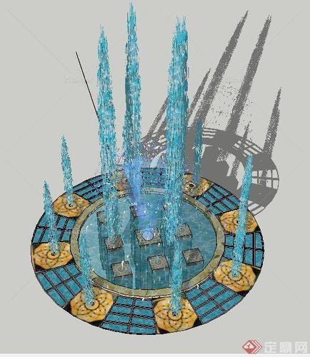 免費下載100套草圖大師水柱、旱噴、水花SKP格式模型 - BIM,Reivt中文網