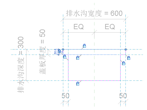 腿腿教學(xué)網(wǎng)-BIM等級(jí)考試二級(jí)建筑教程 | 2.6 基于線的公制常規(guī)模型族實(shí)例——排水溝