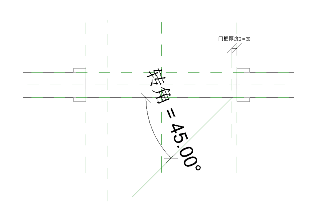 image.png 腿腿教學網-BIM等級考試二級建筑教程 |2.11 帶角度平開門族實例